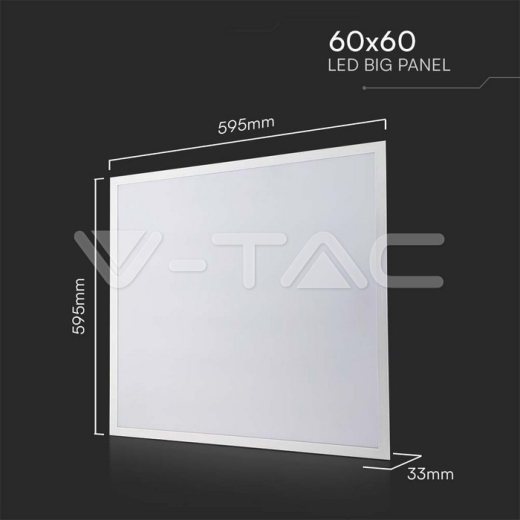 Panel LED 36W 600x600mm Retroiluminado 120lm/W 6500K 10uds/SET - 11