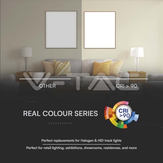 15W LED Tracklight SAMSUNG CHIP Black Body 3000K - 7