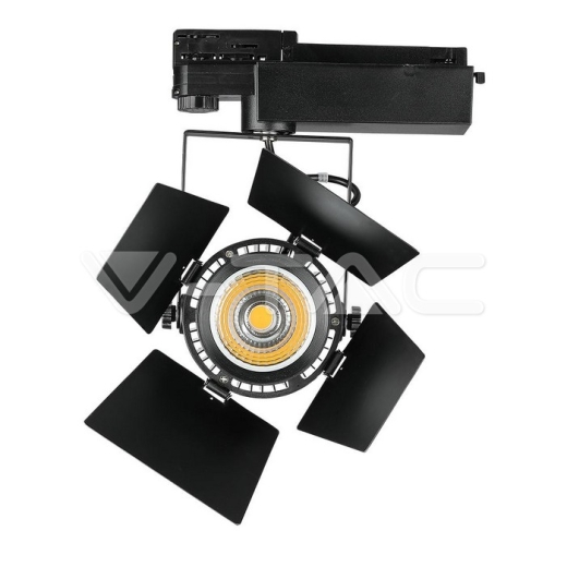 33W LED Tracklight SAMSUNG CHIP Black Body 3000K - 4
