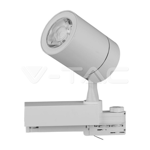 Foco LED sobre Carril 35W Cuerpo Blanco 3000K - 5