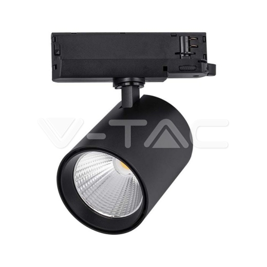35W LED Tracklight Aluminum 4000K Black Body - 1
