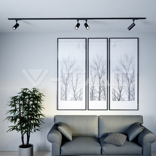 7W LED Tracklight SAMSUNG Chip Black Body 5000K - 9