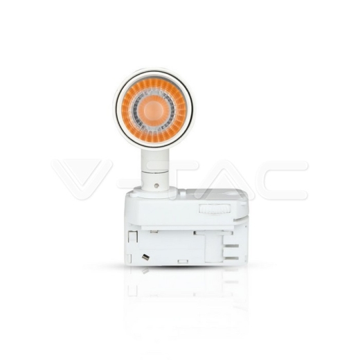 7W LED Tracklight SAMSUNG Chip White Body 3000K - 3