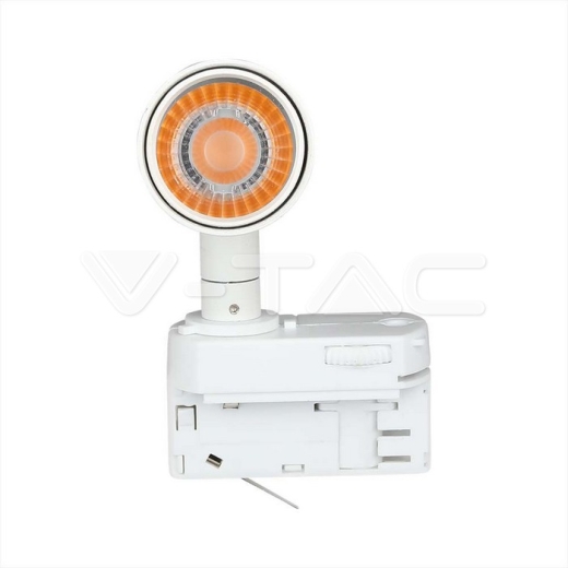 7W LED Tracklight SAMSUNG Chip White Body 4000K - 3
