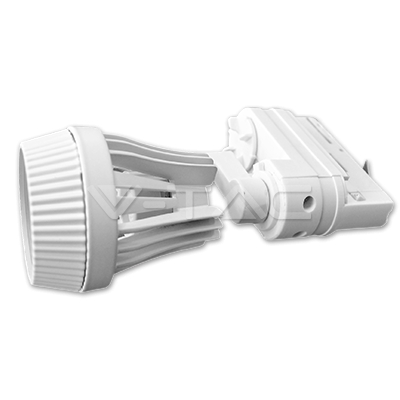 GU10 Fitting 4 Line Track White Body - 1