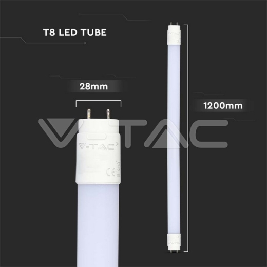 LED Tube SAMSUNG Chip 120cm 16.5W G13 Nano Plastic 6500K - 6