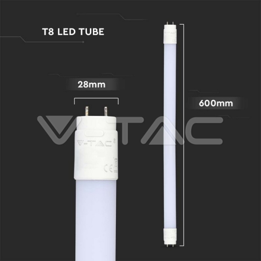 Tubo LED SAMSUNG CHIP 60cm 7.5W G13 Nanoplástico Rotación A++ 4000K - 6