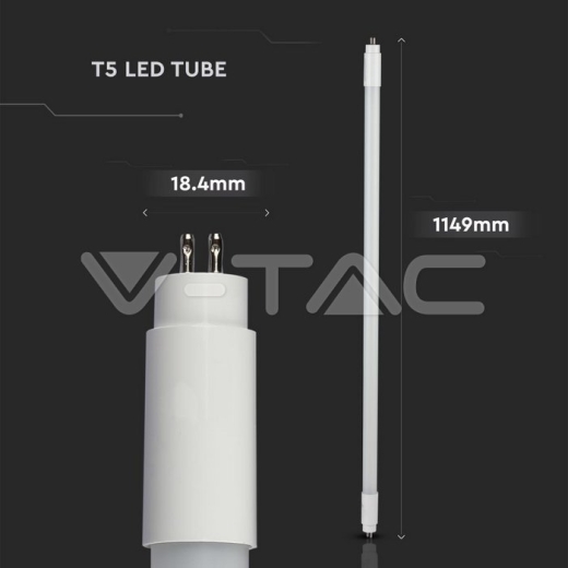 LED Tubo T5 16W - 120 cm Blanco Natural - 6