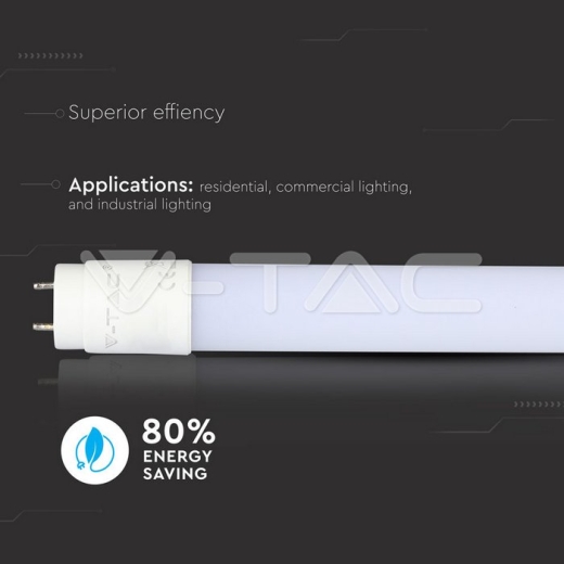 LED Tube T8 18W 120 cm Nano Plastic Non Rotation Warm White - 5