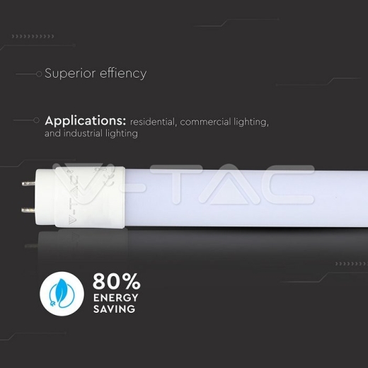 Tubo de LED T8 7W 60 cm Nanoplástico 64000K 160 lm/W - 5