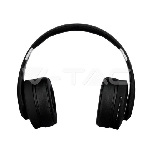 Auriculares inálambricos Bluetooth diadema ajustable 500mAh negros W/BAG - 2