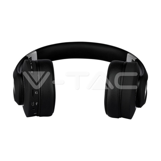 Auriculares inálambricos Bluetooth diadema ajustable 500mAh negros W/BAG - 3