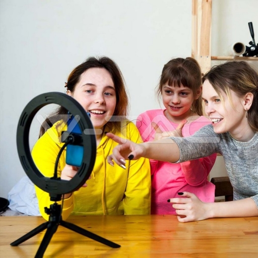 7W LED Ring Light with Phone Holder 3200K-5500K - 10