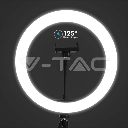 7W LED Ring Light with Phone Holder 3200K-5500K - 5