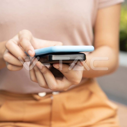 Batería externa magnética inalámbrica de 10000 mAh y 9 mm gris - 11