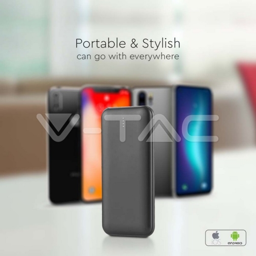 Power Bank 10000mAh 2A 30CM Cable tipo C Negro - 5