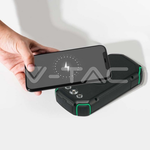 30000mAh Solar Wireless Charger Power Bank Black - 13