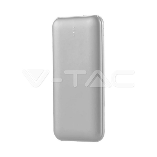 Power Bank 10000mAh 2A 30CM Cable Tipo C Plata - 1