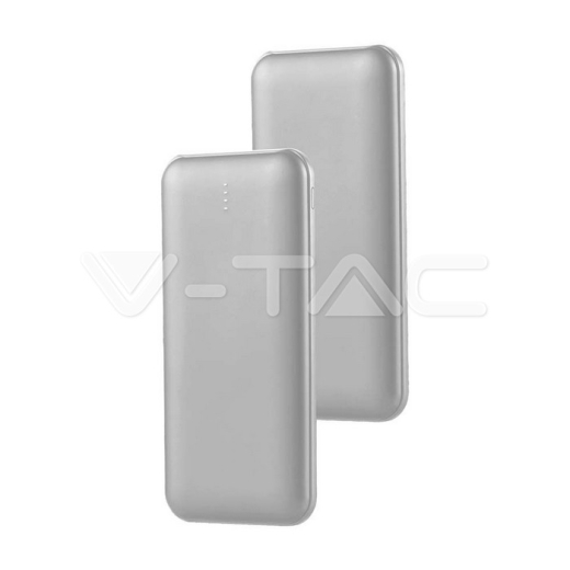 Power Bank 10000mAh 2A 30CM Cable Tipo C Plata - 2