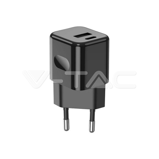 Cargador rápido de 20W de doble puerto 1PD + 1 QC negro - 4