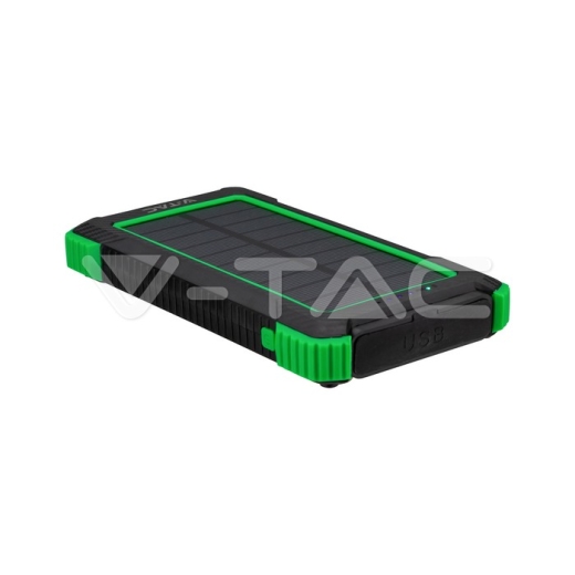 10000mAh Solar Wireless Charger Power Bank White - 3