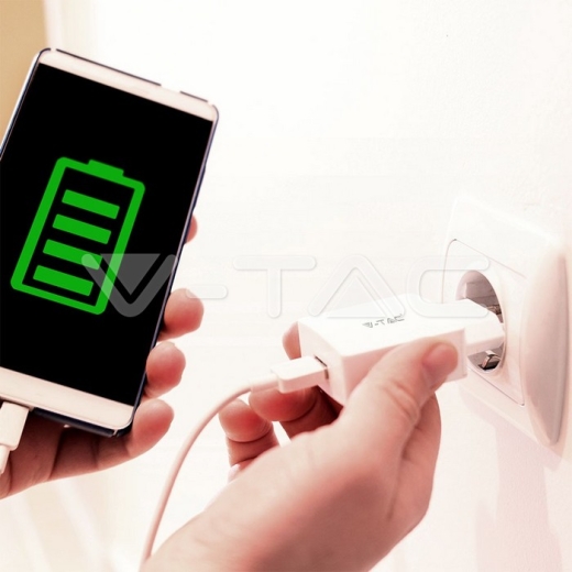 Fast Charging Set Travel Adapter & Type-C USB Cable White - 7