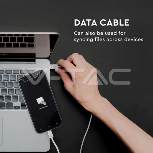 Cargador Tipo C y USB Cable blanco - 4