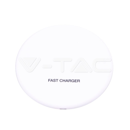Wireless Charger 5A Fast Charging Round White - 1