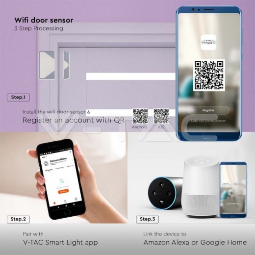 Sensor Wifi PIR Blanco - 8