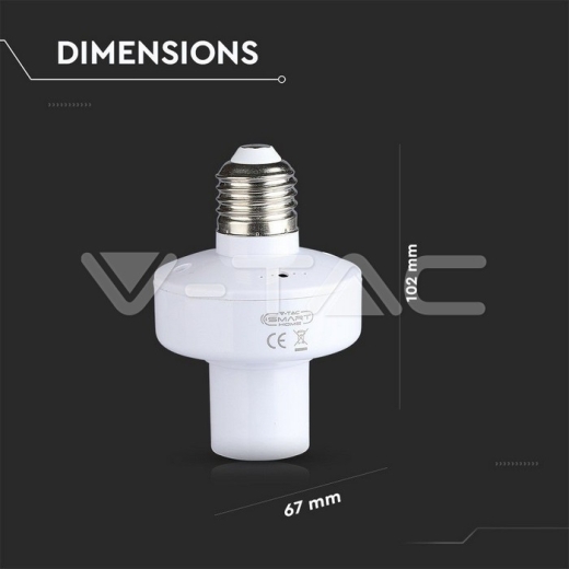 Wi-Fi Lamp Holder Amazon Alexa & Google Home Compatible - 10