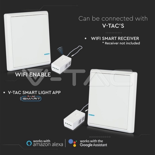 Interruptor Wireless 1 botón IP54 - 7