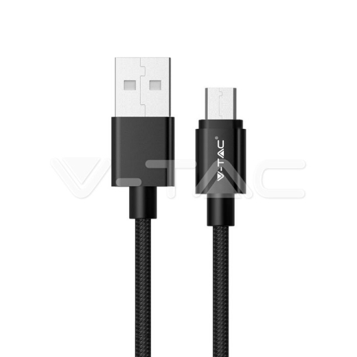 1m. Micro USB Cable Black Platinum Series - 1
