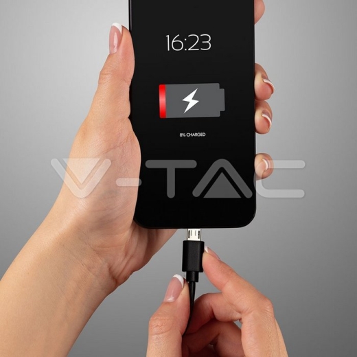 Micro cable USB 1 m. Negro Pearl Series - 4