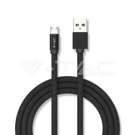 1m. Micro USB Cable Black Ruby Series - 1