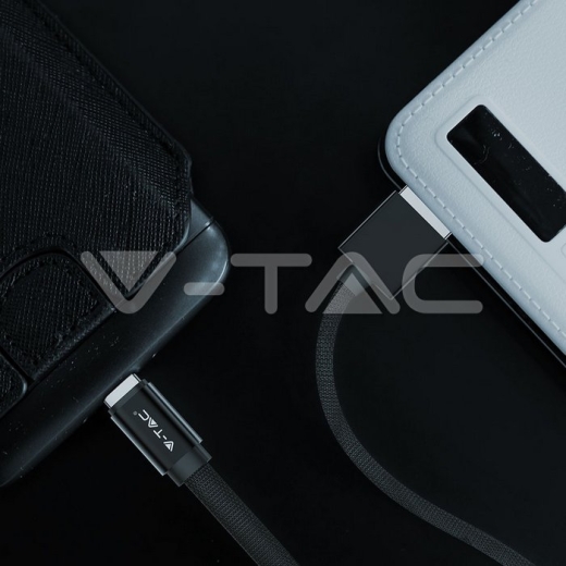 1m. Micro USB Cable Black Ruby Series - 4