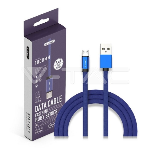 Micro cable USB 1m. Azul Ruby Series - 6