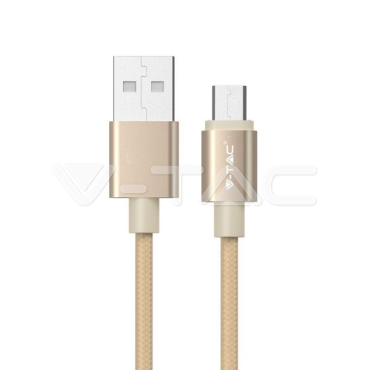 1m. Micro USB Cable Gold Platinum Series - 1
