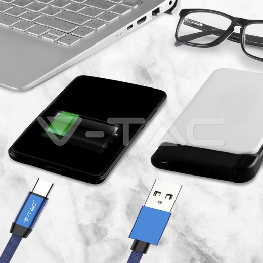 Cable USB 1m. Tipo C Azul Ruby Series - 5