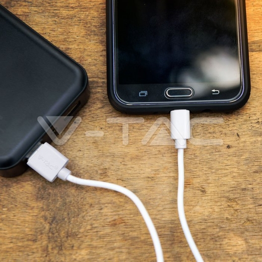 1m. Micro USB Cable White Pearl Series - 4