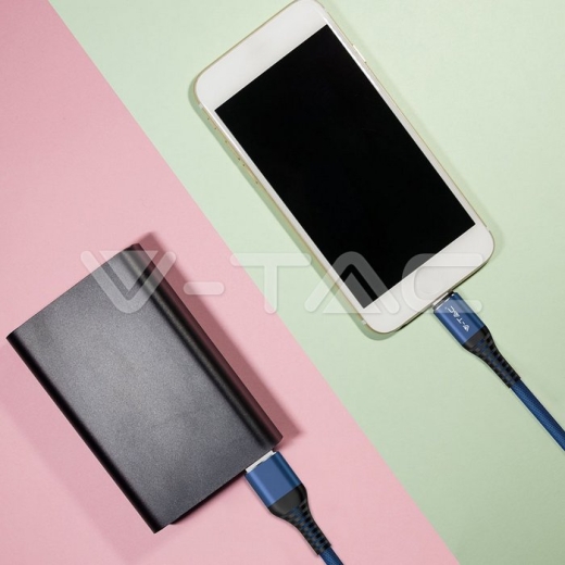 Cable USB 1m. Tipo C Azul Gold Series - 6