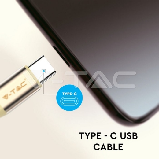 Cable USB 1m. Tipo C Oro Ruby Series - 4