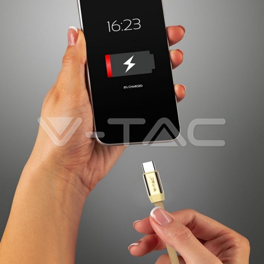 Cable USB 1m. Tipo C Oro Ruby Series - 5