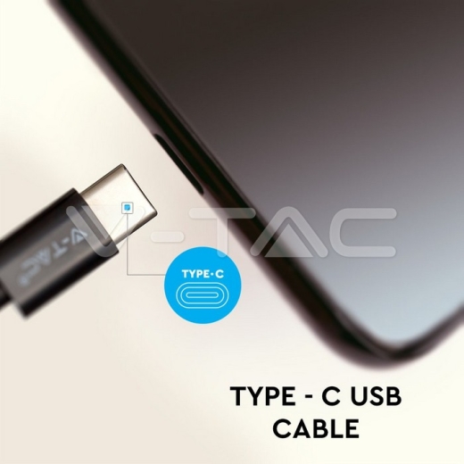 Cable USB 1m. Tipo C Negro Platinum Series - 4