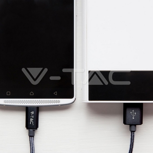 Cable USB 1m. Tipo C Negro Platinum Series - 7