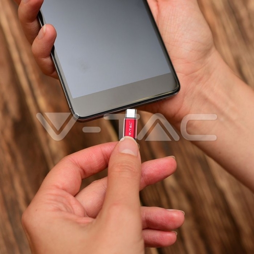 1m. Type C USB Cable Red Ruby Series - 5