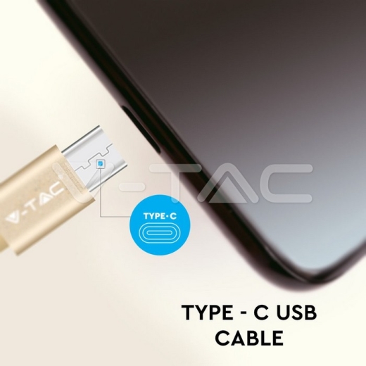Cable USB 1m. Tipo C Oro Platinum Series - 4