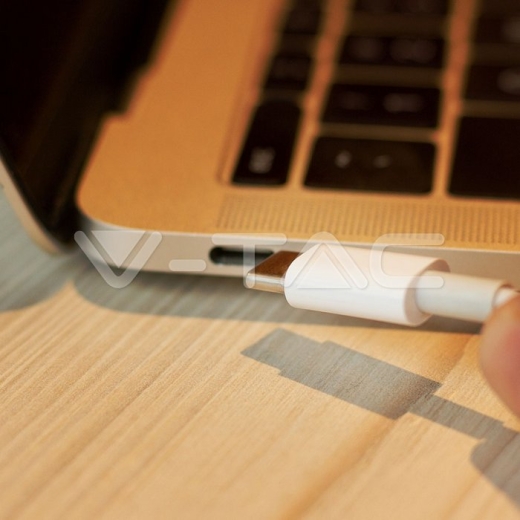 Cable USB 1m. Tipo C Blanco Pearl Series - 6