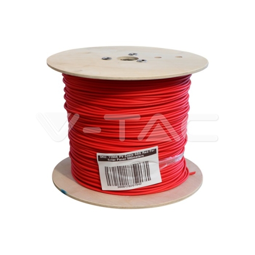 Cable PV 6SQ Rojo para Panel Solar 500m. - 1