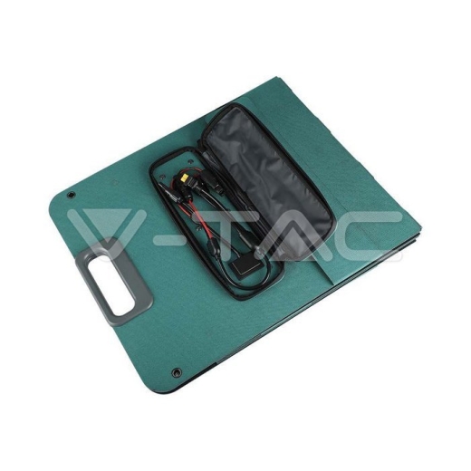 Panel Solar Portátil y Plegable 2x120W con cable 2 en 1 para Estación de Energía Portátil - 11