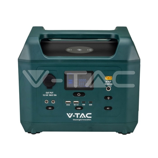 Enchufe de la UE de la estación de energía portátil de salida de 600 W - 1